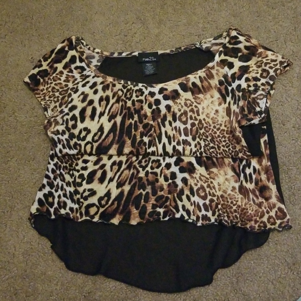 Sheer black back blouse